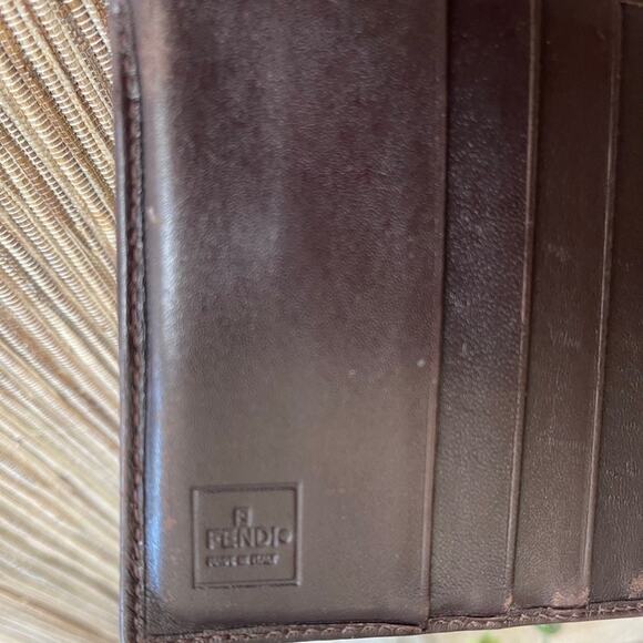Fendi Zucca Print brown bifold wallet - Picture 10 of 12